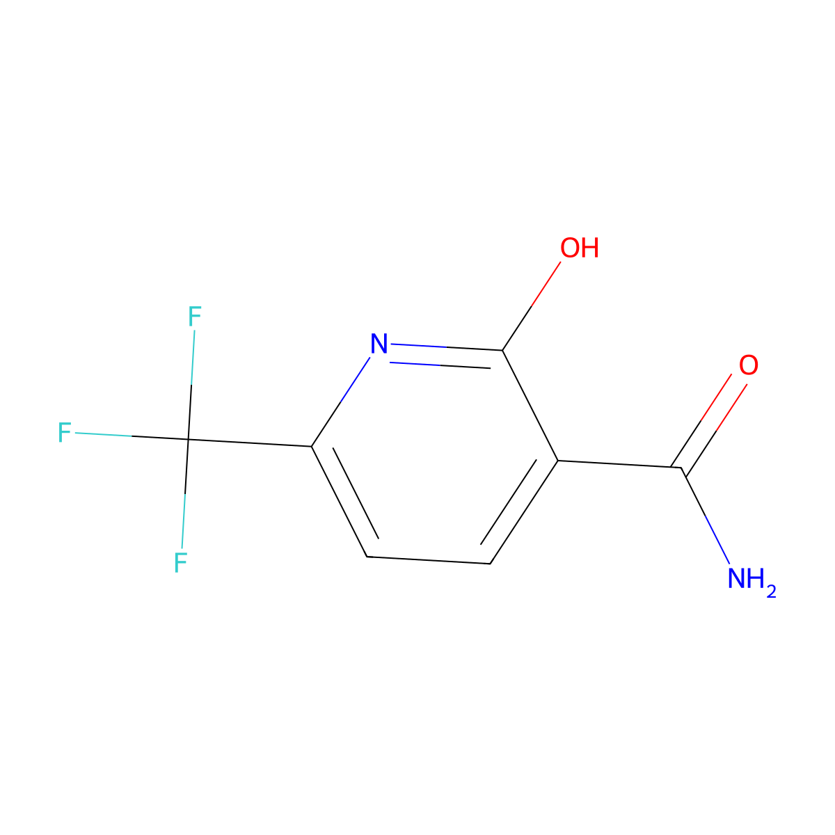 2-Hydroxy-6-(trifluoromethyl)nicotinamide molecular structure, CAS 116548-03-9