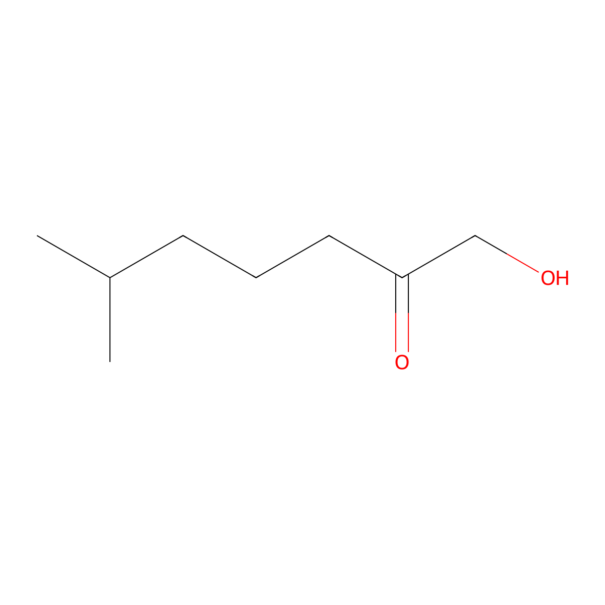 1-Hydroxy-6-methylheptan-2-one molecular structure, CAS 116557-28-9