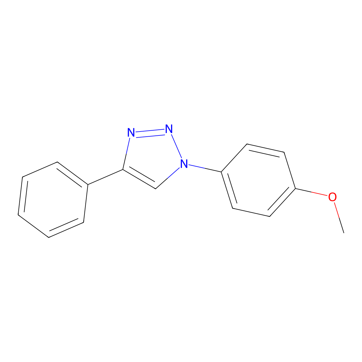 1-(4-Methoxyphenyl)-4-phenyl-1H-1,2,3-triazole molecular structure, CAS 116557-89-2