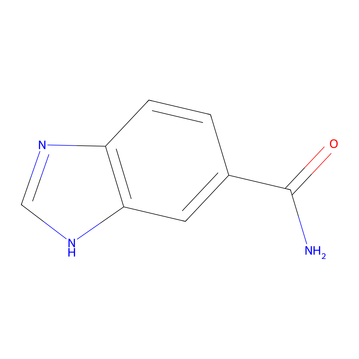 1H-Benzo[d]imidazole-6-carboxamide molecular structure, CAS 116568-17-3