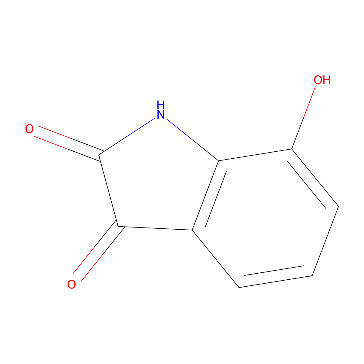 7-Hydroxyisatin molecular structure, CAS 116569-07-4