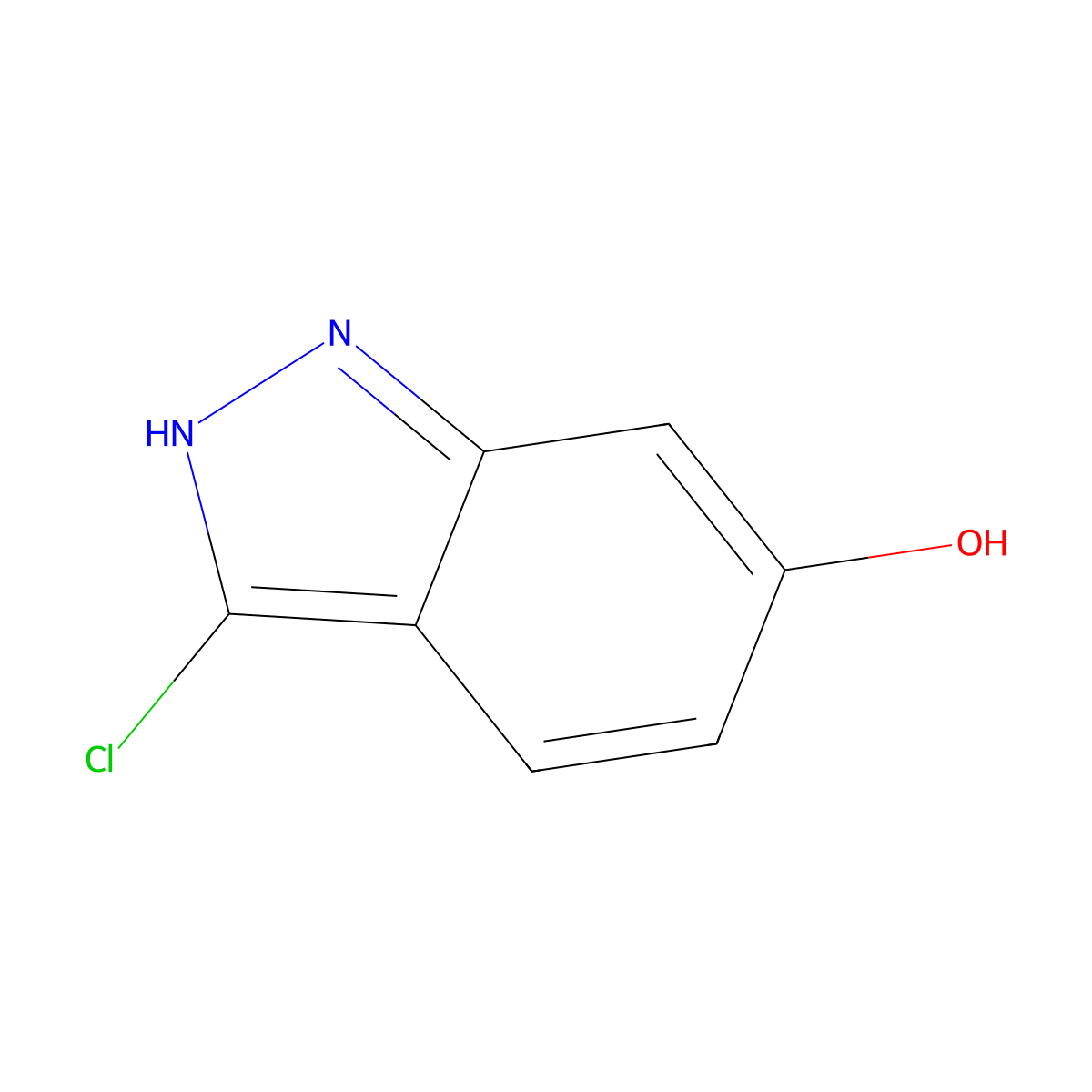 3-Chloro-1H-indazol-6-OL molecular structure, CAS 116570-49-1