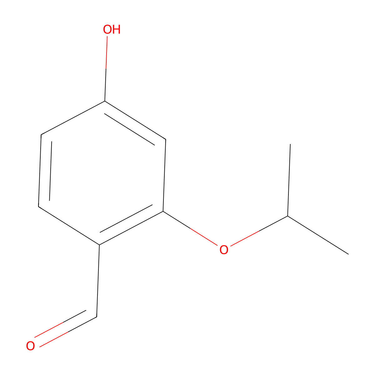 4-Hydroxy-2-isopropoxybenzaldehyde molecular structure, CAS 1165713-47-2