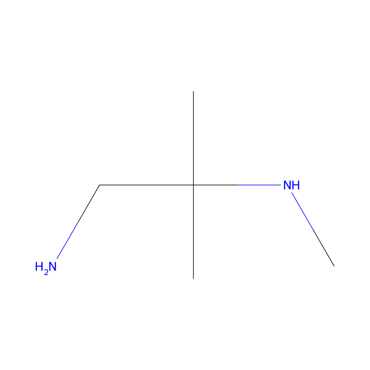 (1-Amino-2-methylpropan-2-yl)(methyl)amine molecular structure, CAS 116577-09-4