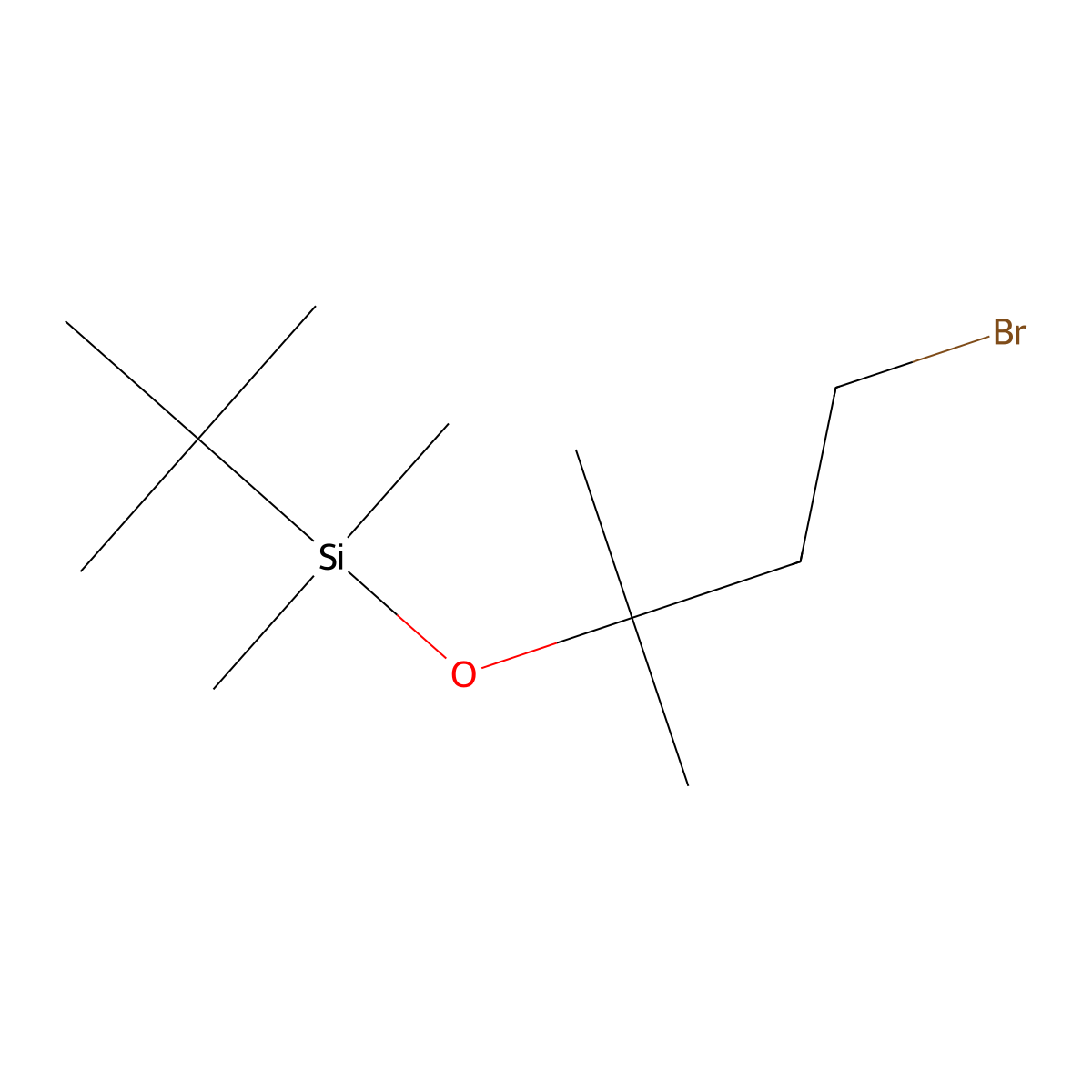 (3-Bromo-1,1-dimethyl-propoxy)-tert-butyl-dimethyl-silane molecular structure, CAS 116585-11-6