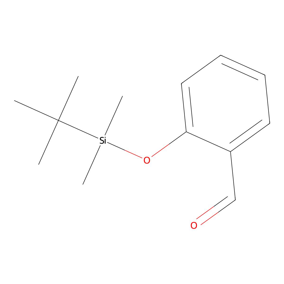 Benzaldehyde, 2-[[(1,1-dimethylethyl)dimethylsilyl]oxy]- molecular structure, CAS 116585-12-7