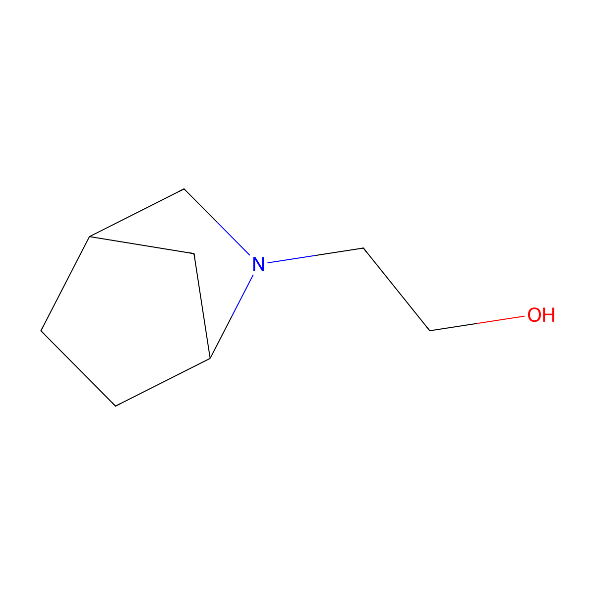 2-(2-Azabicyclo[2.2.1]heptan-2-yl)ethanol molecular structure, CAS 116585-72-9