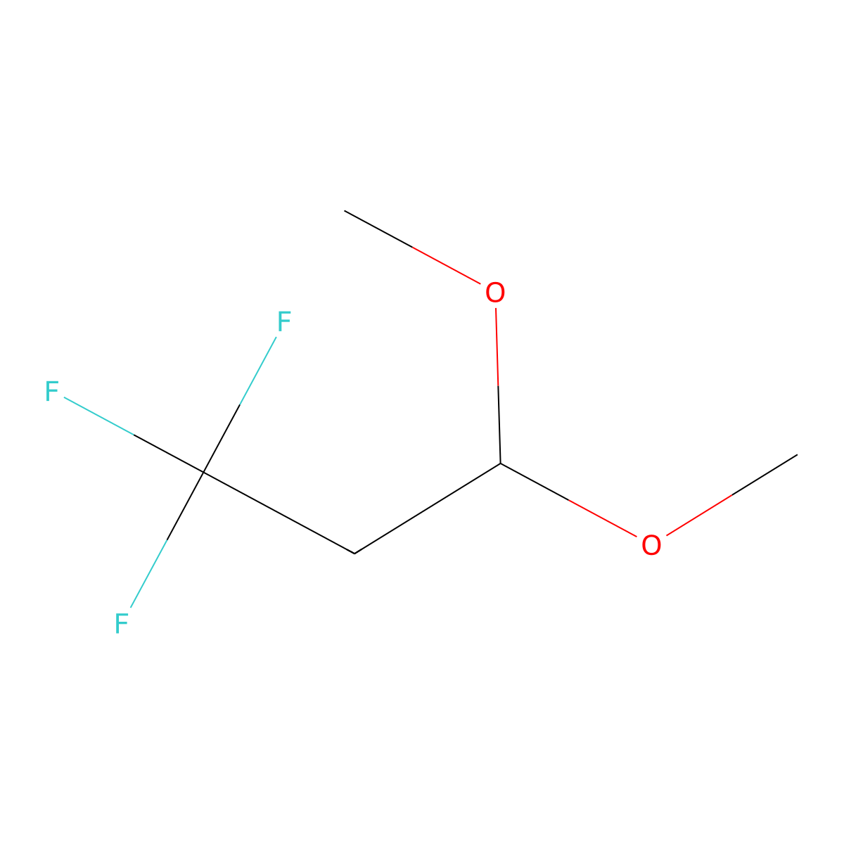 1,1,1-Trifluoro-3,3-dimethoxypropane molecular structure, CAS 116586-94-8