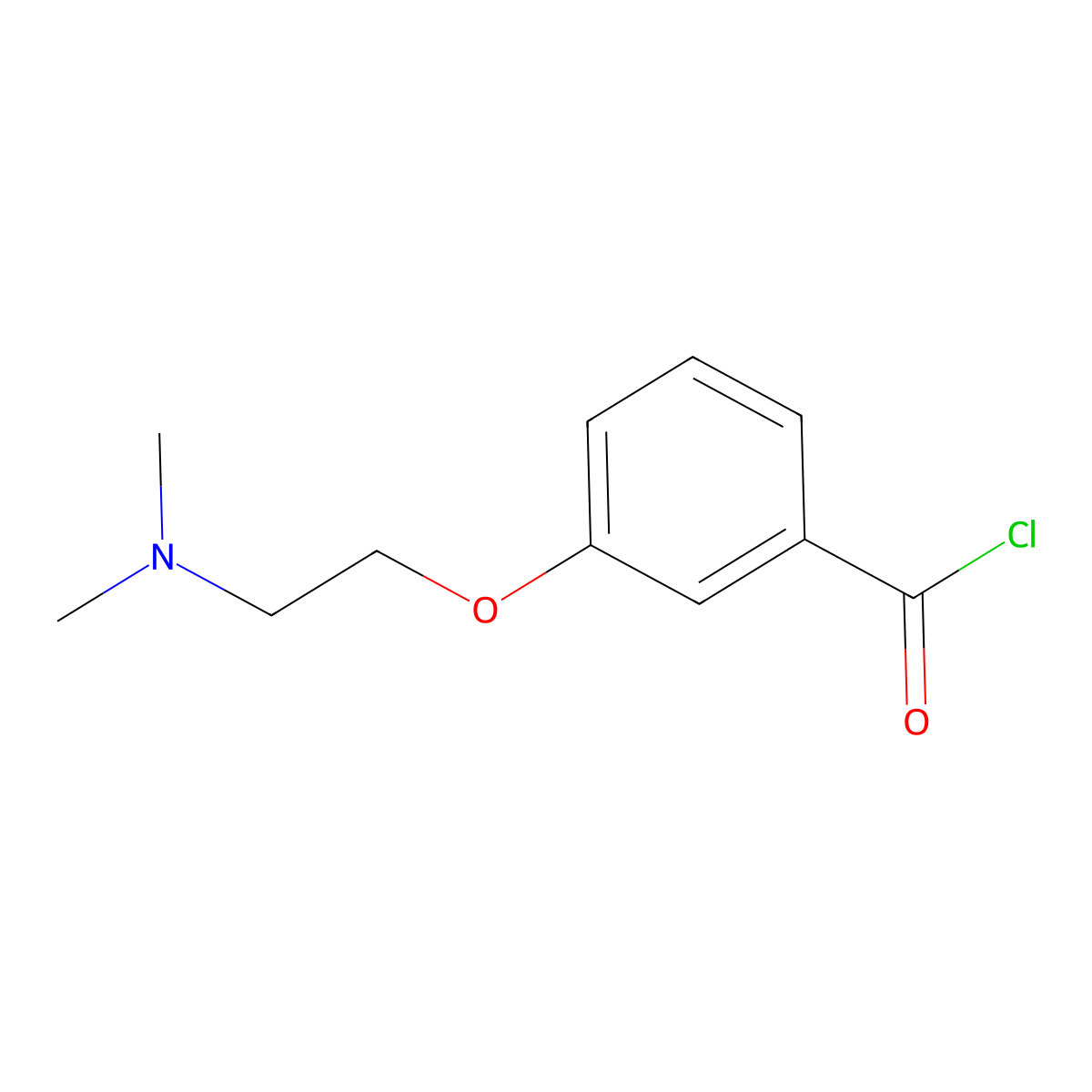3-[2-(Dimethylamino)ethoxy]benzoyl chloride molecular structure, CAS 1165873-63-1