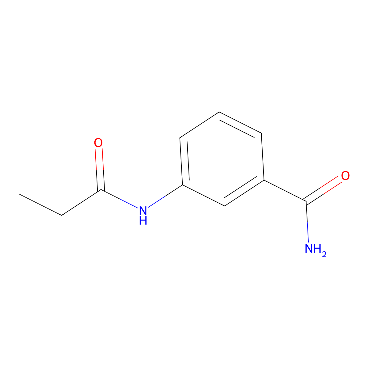 3-(Propanoylamino)benzamide molecular structure, CAS 116591-63-0