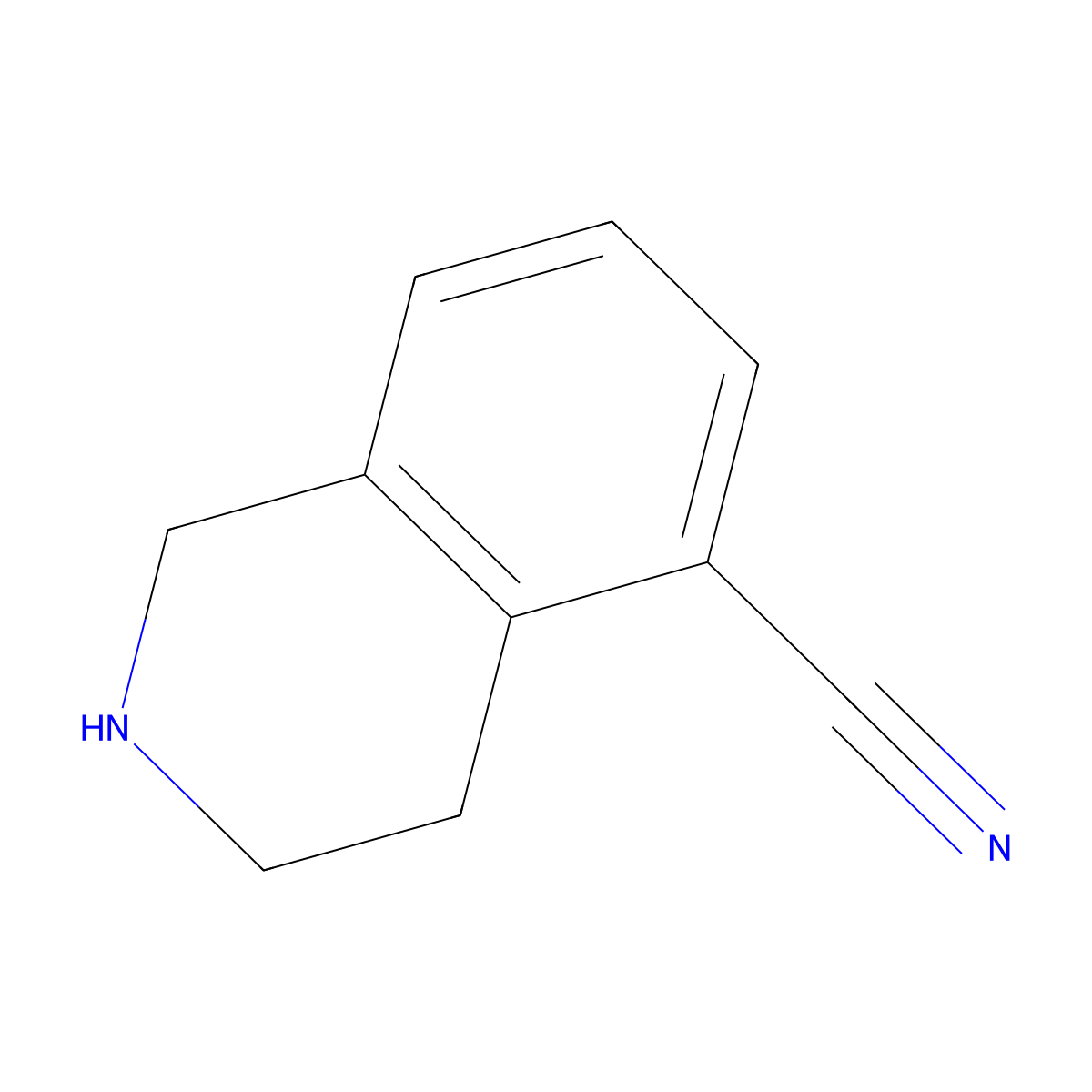 1,2,3,4-Tetrahydro-isoquinoline-5-carbonitrile molecular structure, CAS 1165924-13-9
