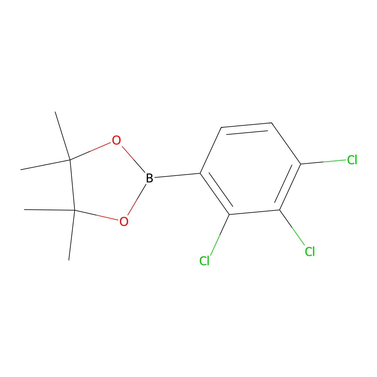 4,4,5,5-Tetramethyl-2-(2,3,4-trichlorophenyl)-1,3,2-dioxaborolane molecular structure, CAS 1165935-95-4