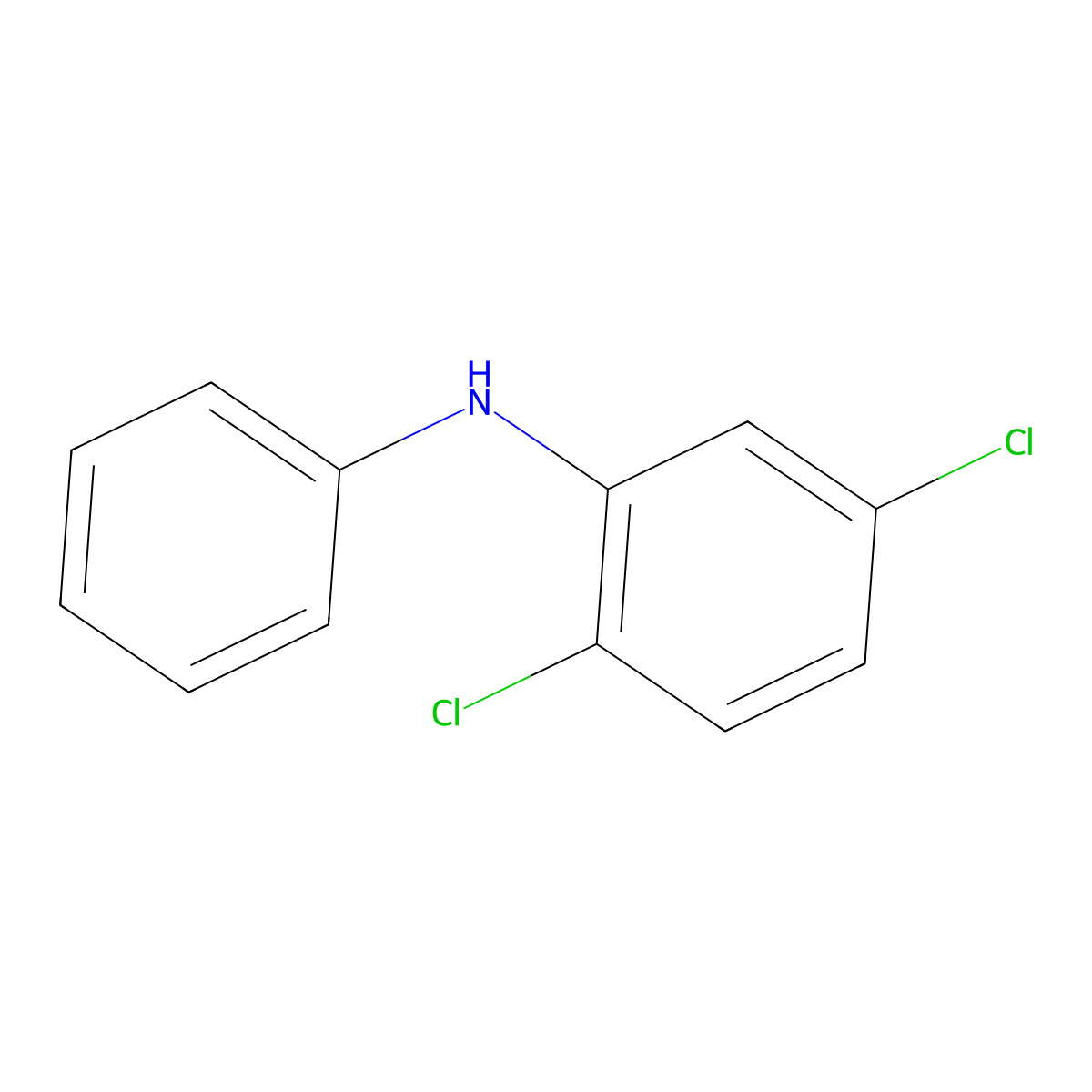 2,5-Dichloro-N-phenylaniline molecular structure, CAS 116595-51-8