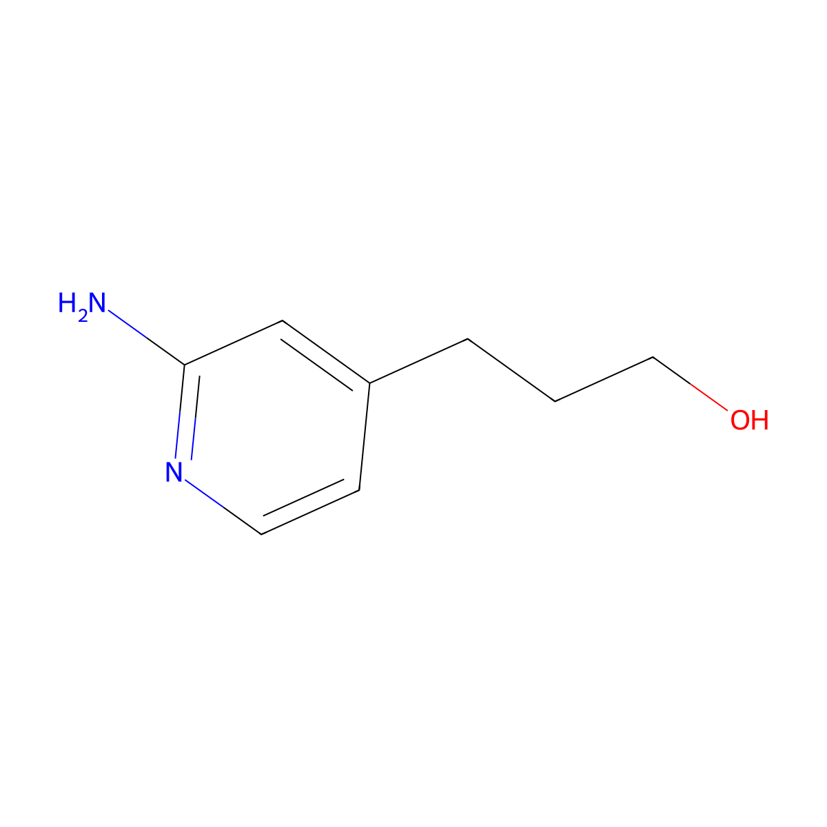 3-(2-Aminopyridin-4-yl)propan-1-ol molecular structure, CAS 116598-96-0