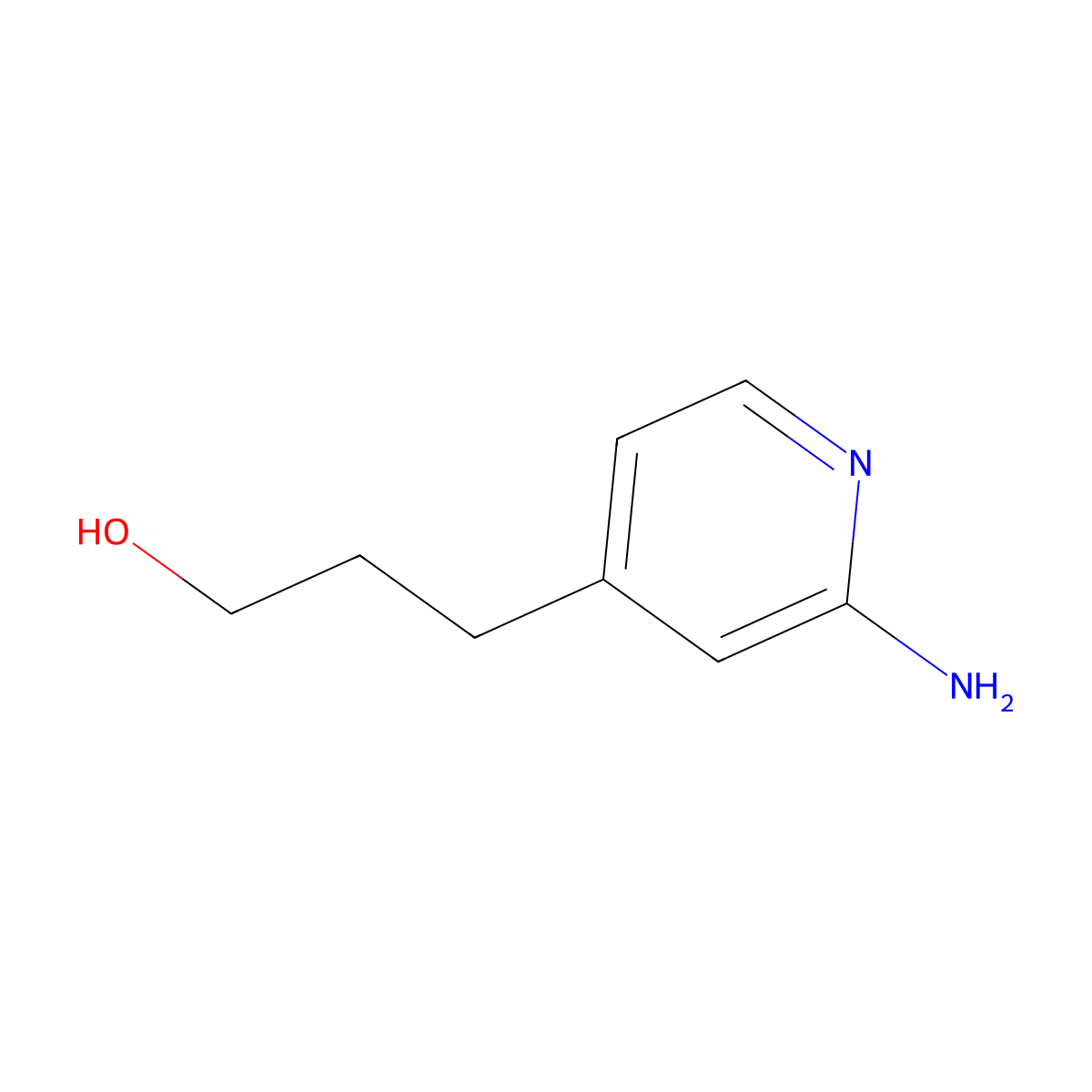 3-(2-Aminopyridin-4-yl)propan-1-ol molecular structure, CAS 116598-96-0