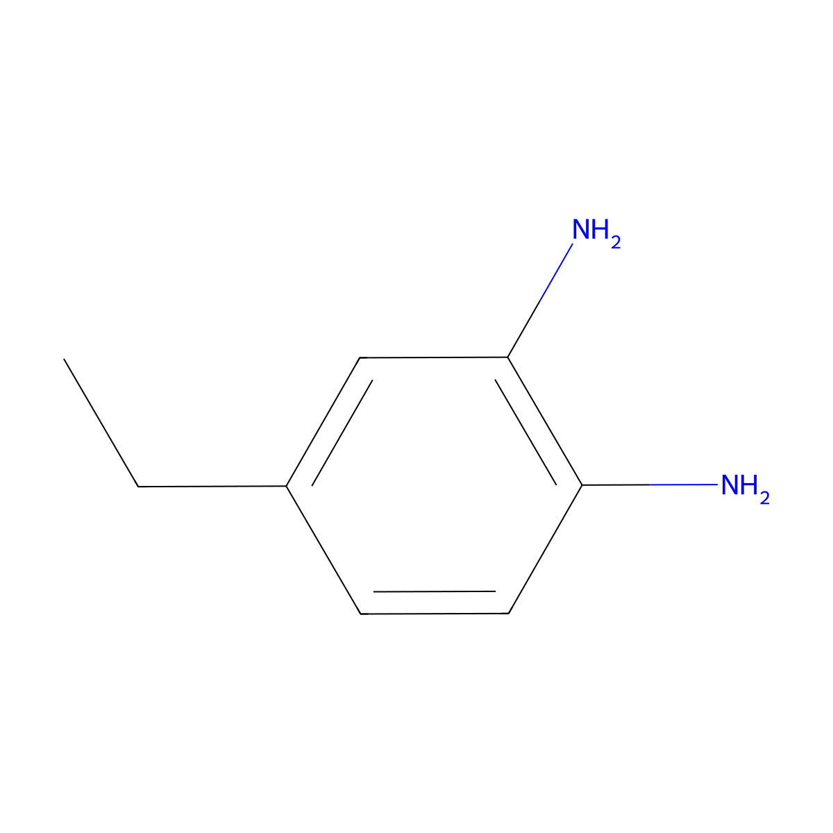 4-Ethylbenzene-1,2-diamine molecular structure, CAS 116599-06-5