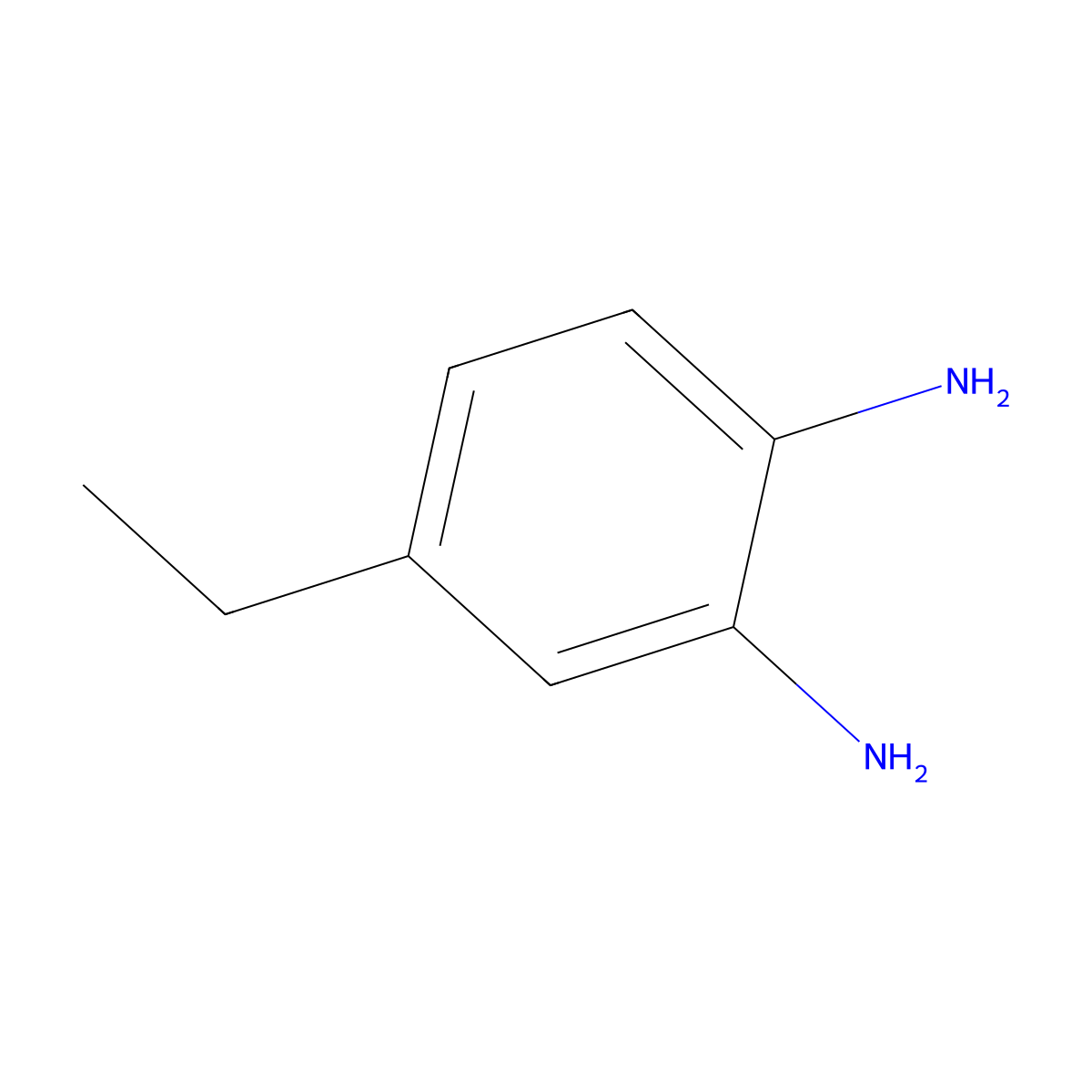 4-Ethylbenzene-1,2-diamine molecular structure, CAS 116599-06-5
