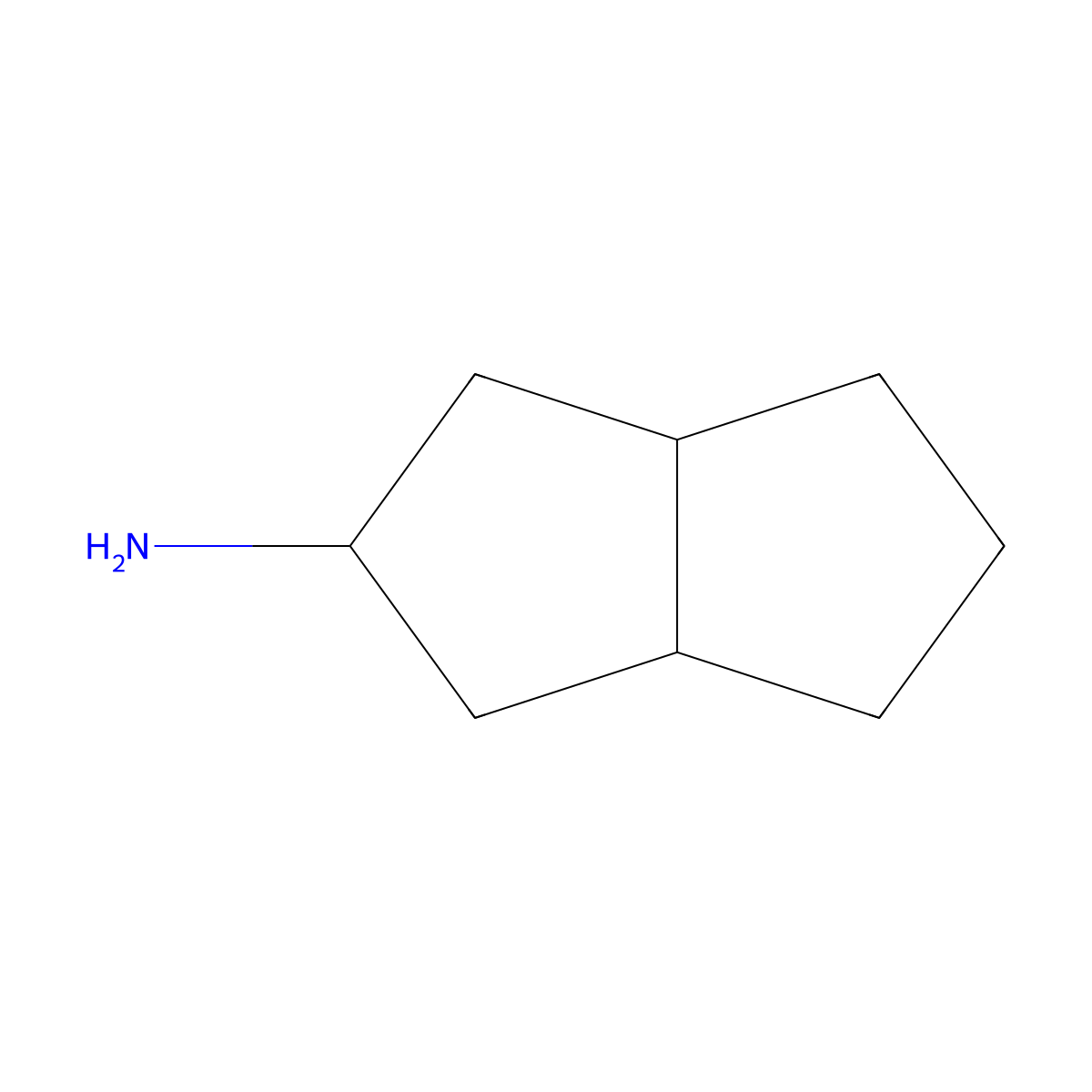 Octahydropentalen-2-amine molecular structure, CAS 116599-11-2