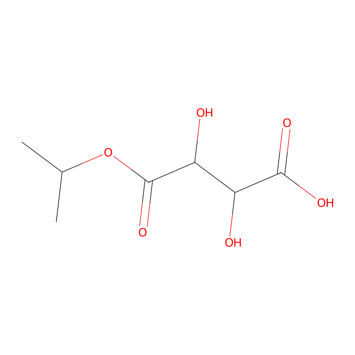 (2R,3R)-2,3-Dihydroxy-4-oxo-4-[(propan-2-yl)oxy]butanoic acid molecular structure, CAS 116601-09-3