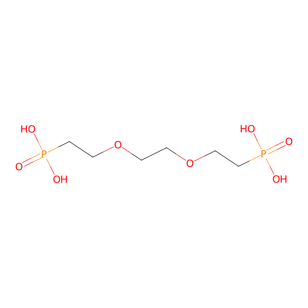 PEG2-bis(phosphonic acid) molecular structure, CAS 116604-42-3
