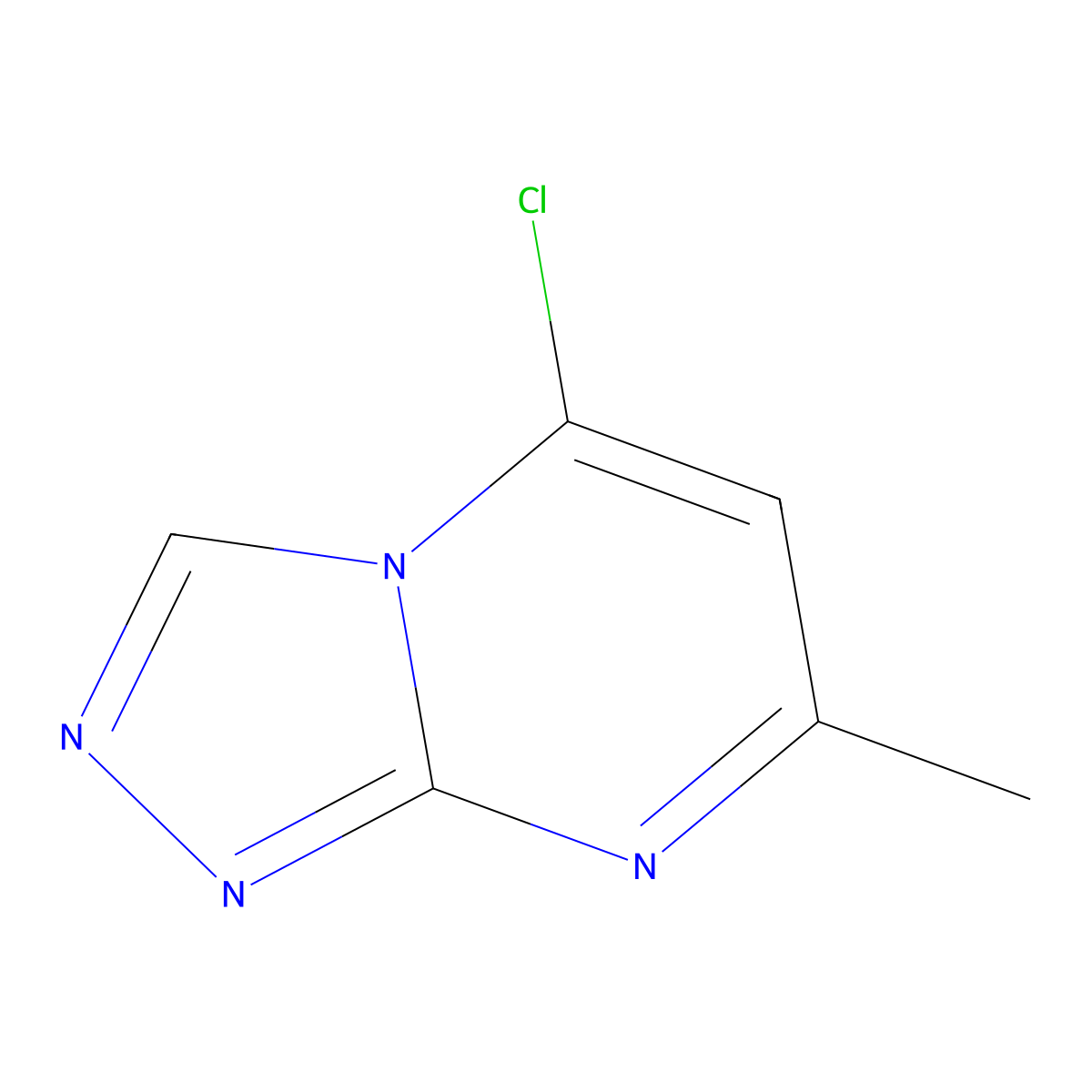 5-Chloro-7-methyl-[1,2,4]triazolo[4,3-a]pyrimidine molecular structure, CAS 116605-55-1