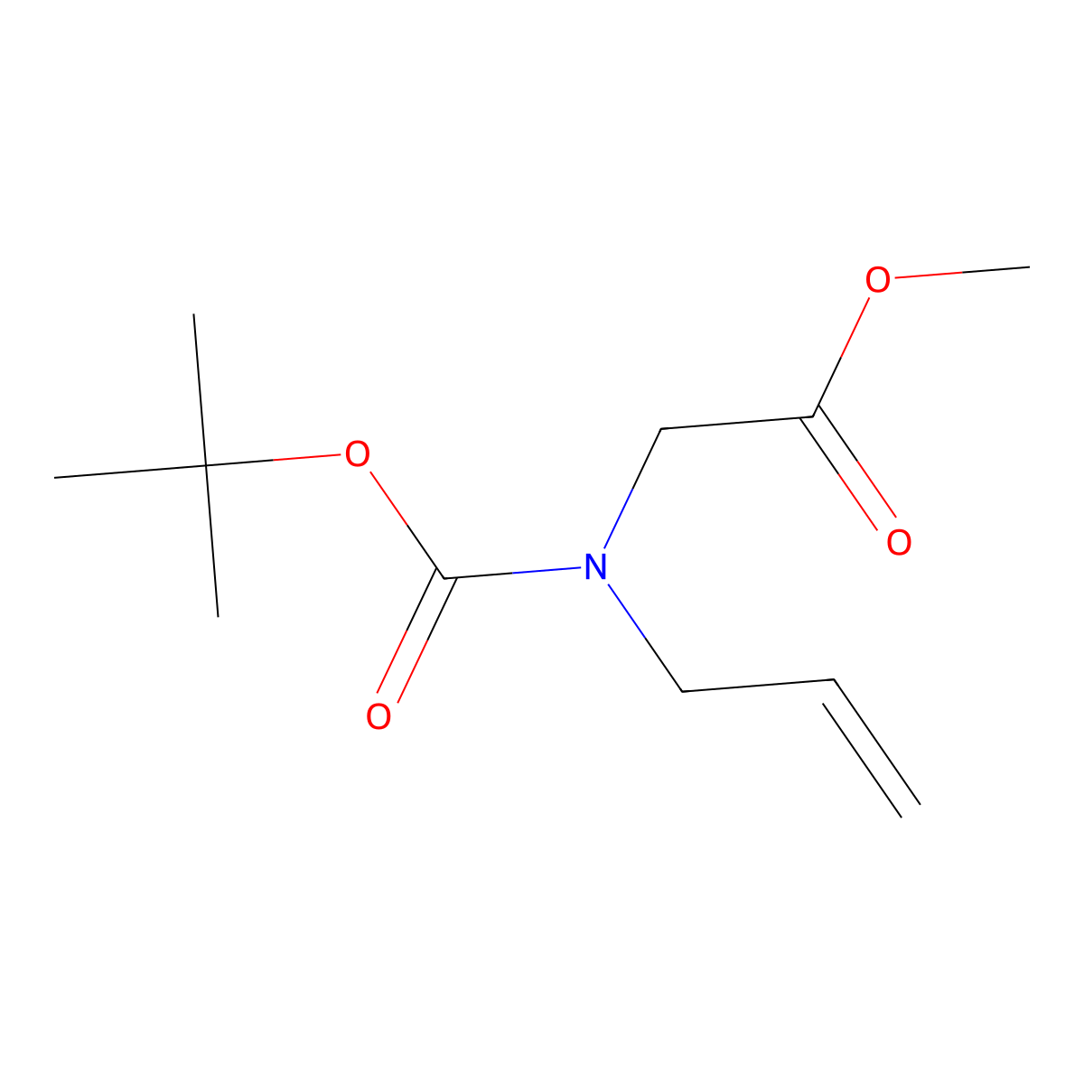 N-Boc-allylglycine methyl ester molecular structure, CAS 116613-80-0