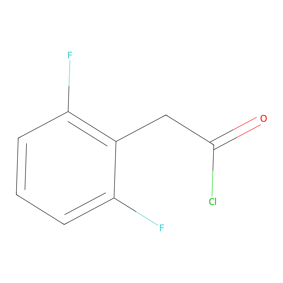 2,6-Difluorophenylacetyl chloride molecular structure, CAS 116622-90-3