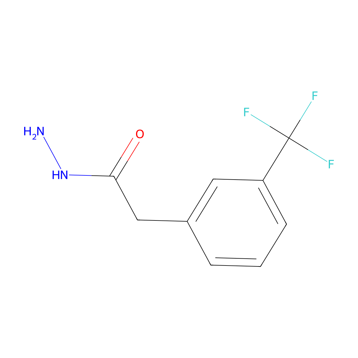 2-[3-(Trifluoromethyl)phenyl]acetohydrazide molecular structure, CAS 116622-96-9