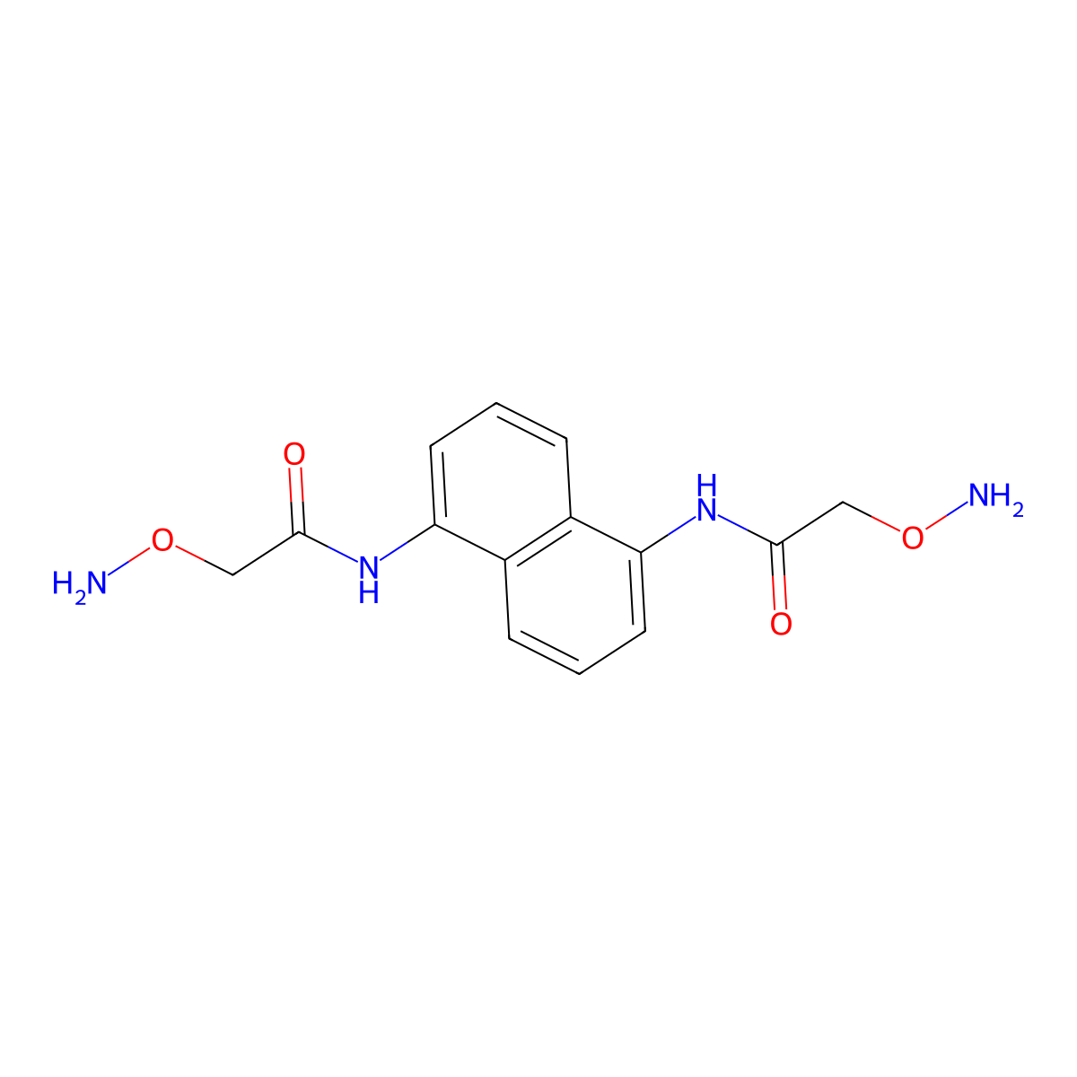 N,N'-(Naphthalene-1,5-diyl)bis(2-(aminooxy)acetamide) molecular structure, CAS 1166232-68-3