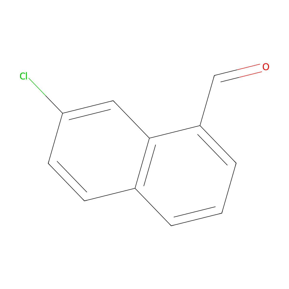 7-Chloronaphthalene-1-carbaldehyde molecular structure, CAS 116632-03-2