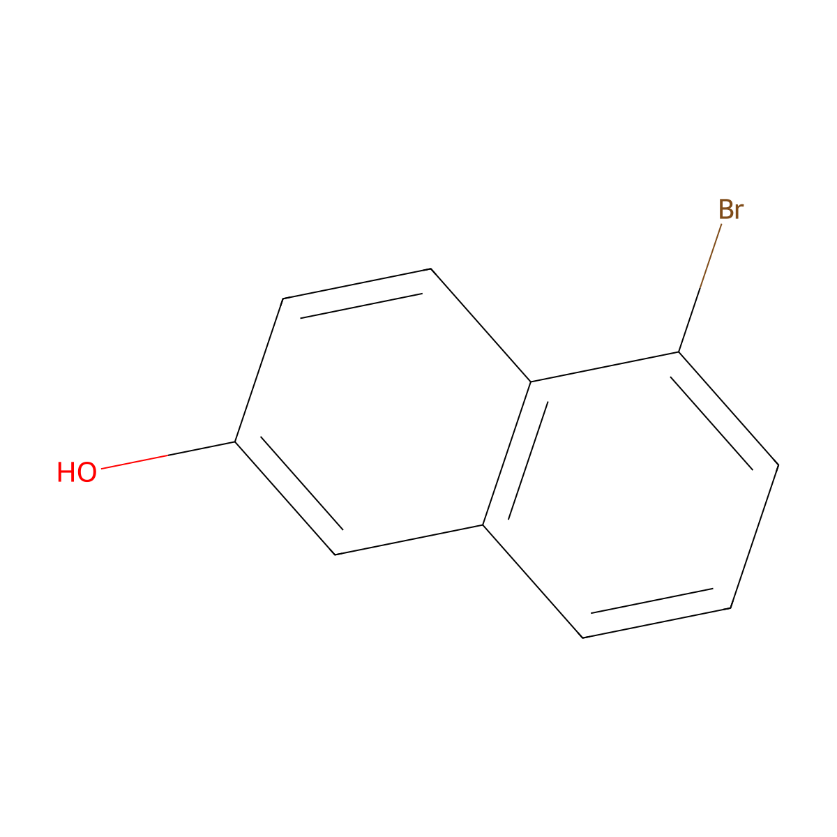 5-Bromo-2-naphthalenol molecular structure, CAS 116632-05-4