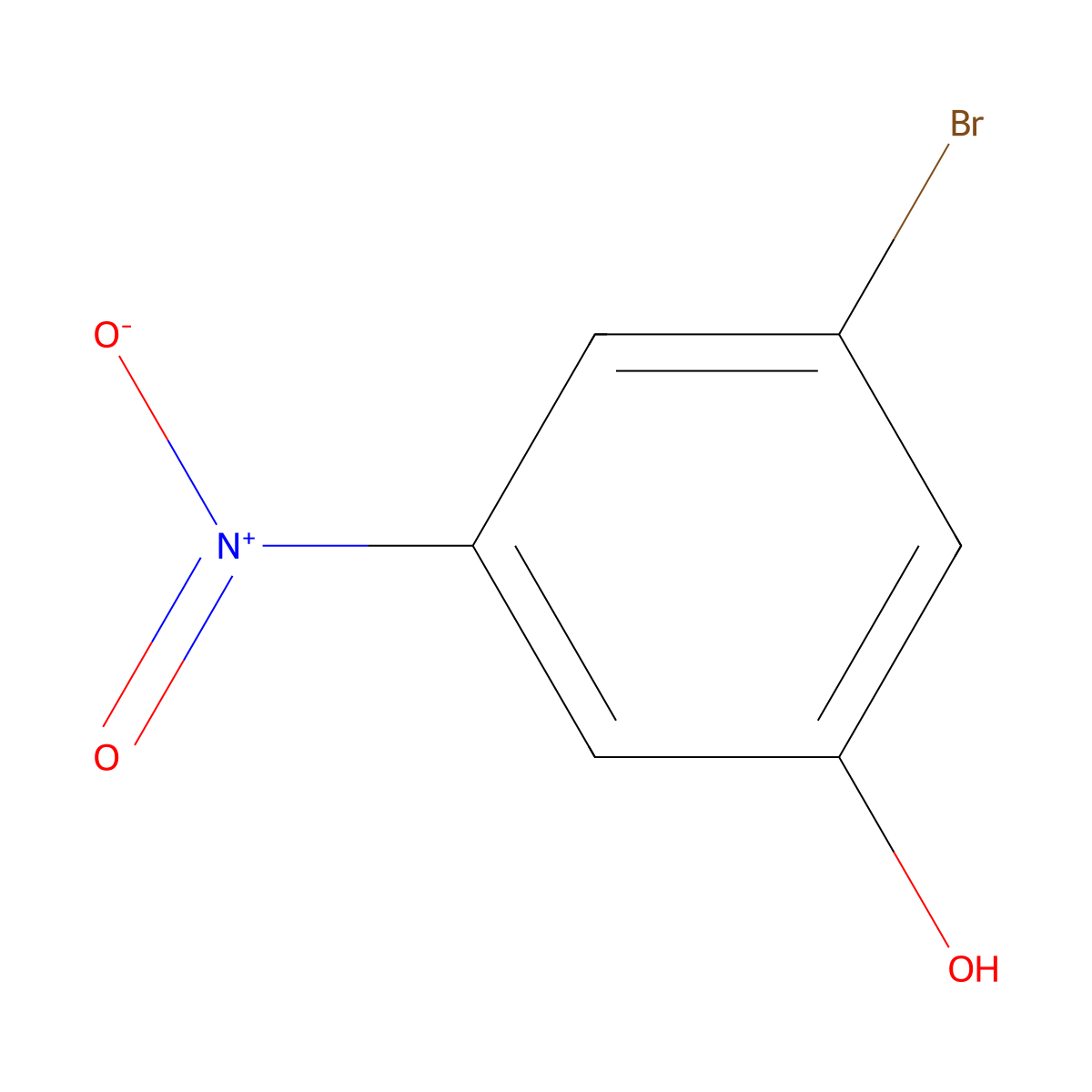 3-Bromo-5-nitrophenol molecular structure, CAS 116632-23-6