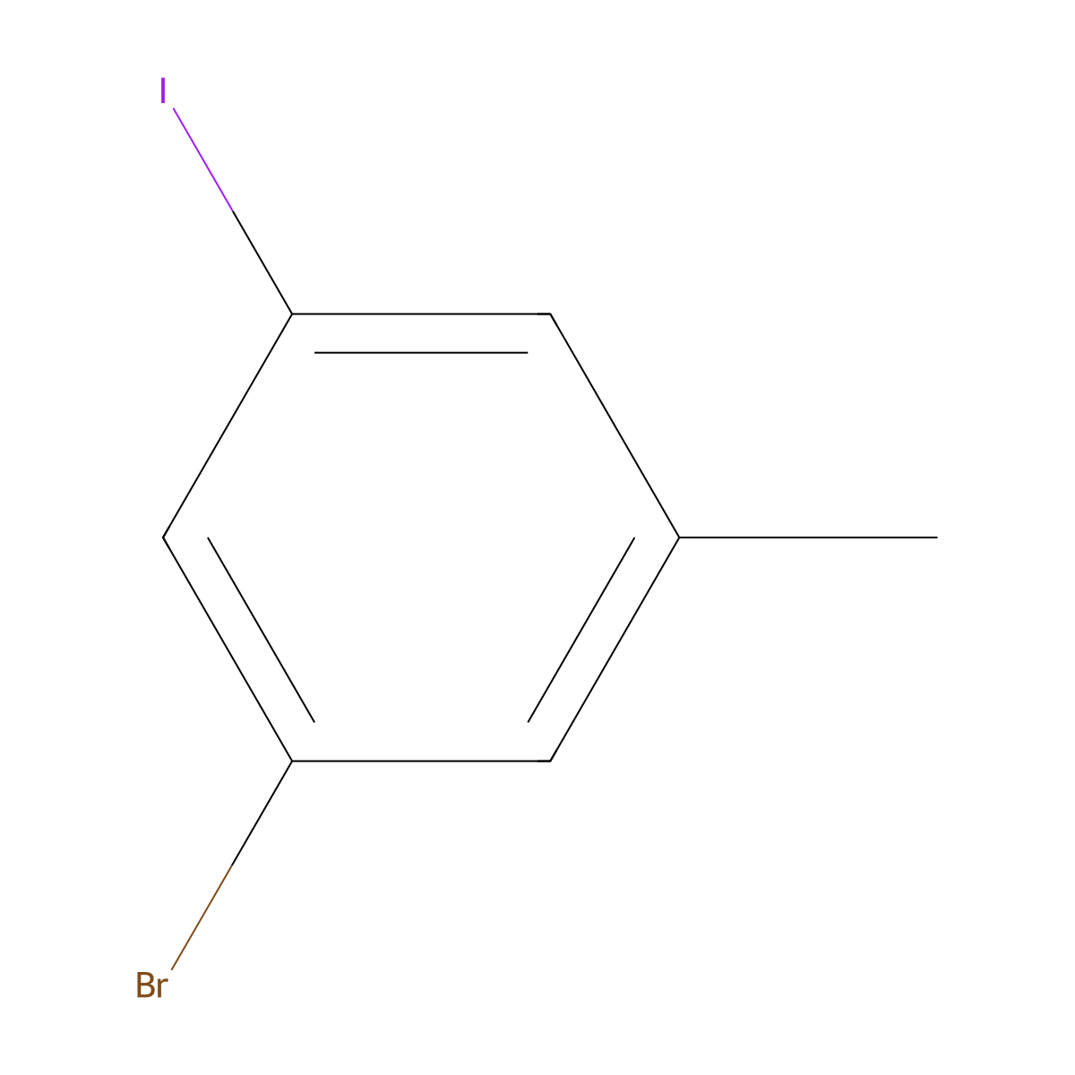1-Bromo-3-iodo-5-methylbenzene molecular structure, CAS 116632-38-3
