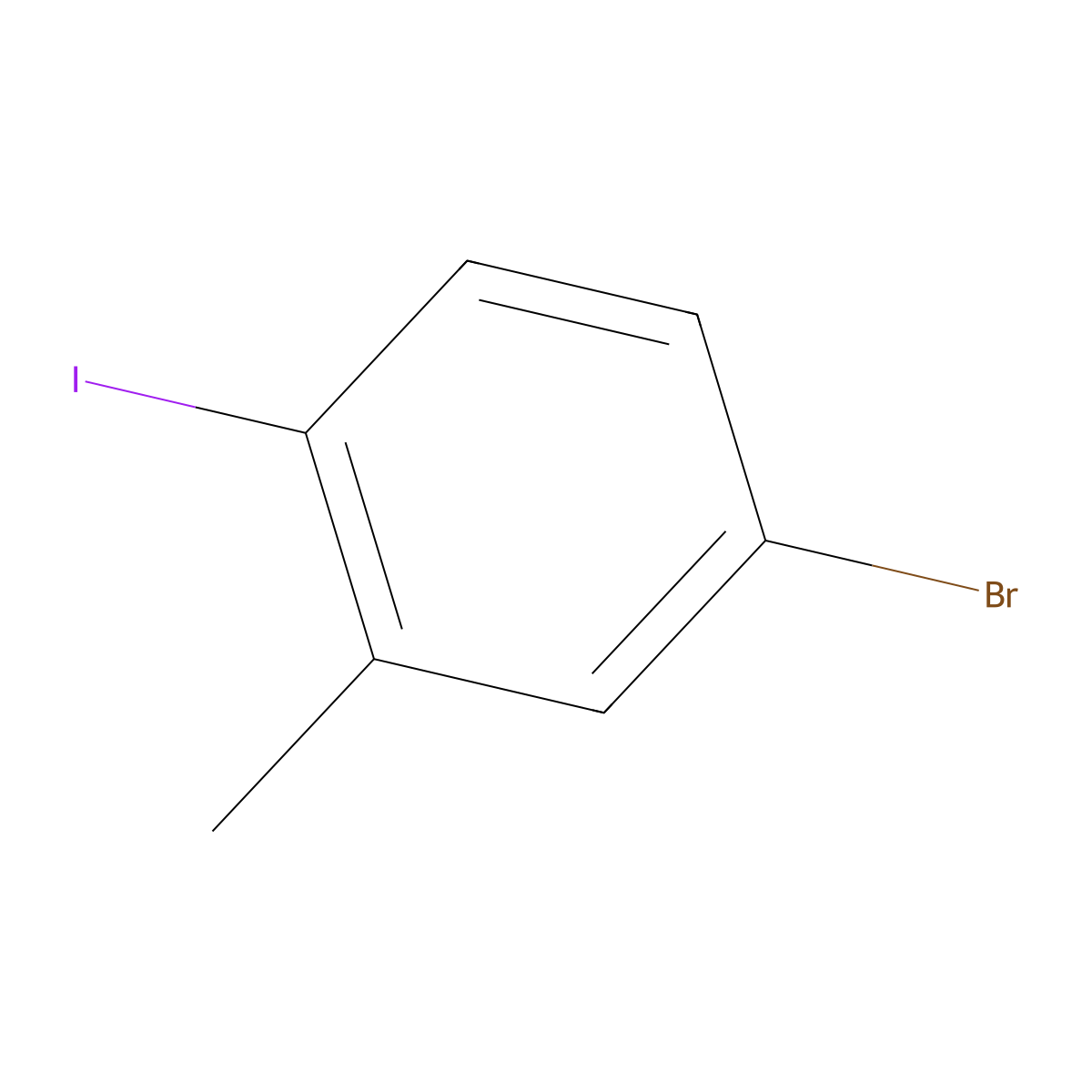 5-Bromo-2-iodotoluene molecular structure, CAS 116632-39-4