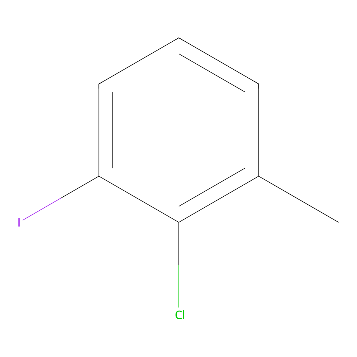 2-Chloro-1-iodo-3-methylbenzene molecular structure, CAS 116632-40-7