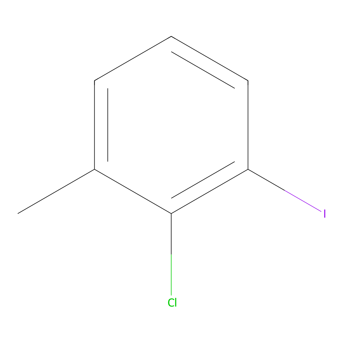 2-Chloro-1-iodo-3-methylbenzene molecular structure, CAS 116632-40-7