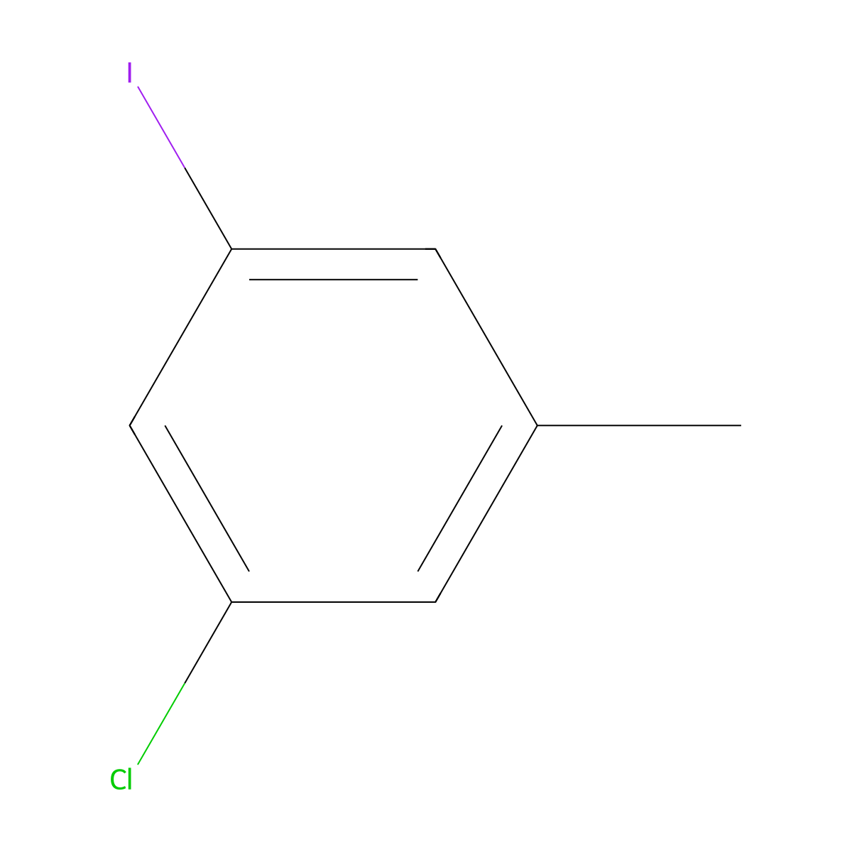 1-Chloro-3-iodo-5-methylbenzene molecular structure, CAS 116632-43-0