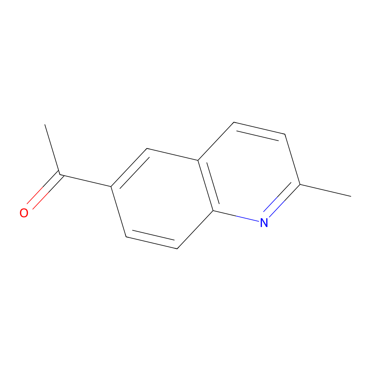 1-(2-Methylquinolin-6-yl)ethanone molecular structure, CAS 116632-52-1