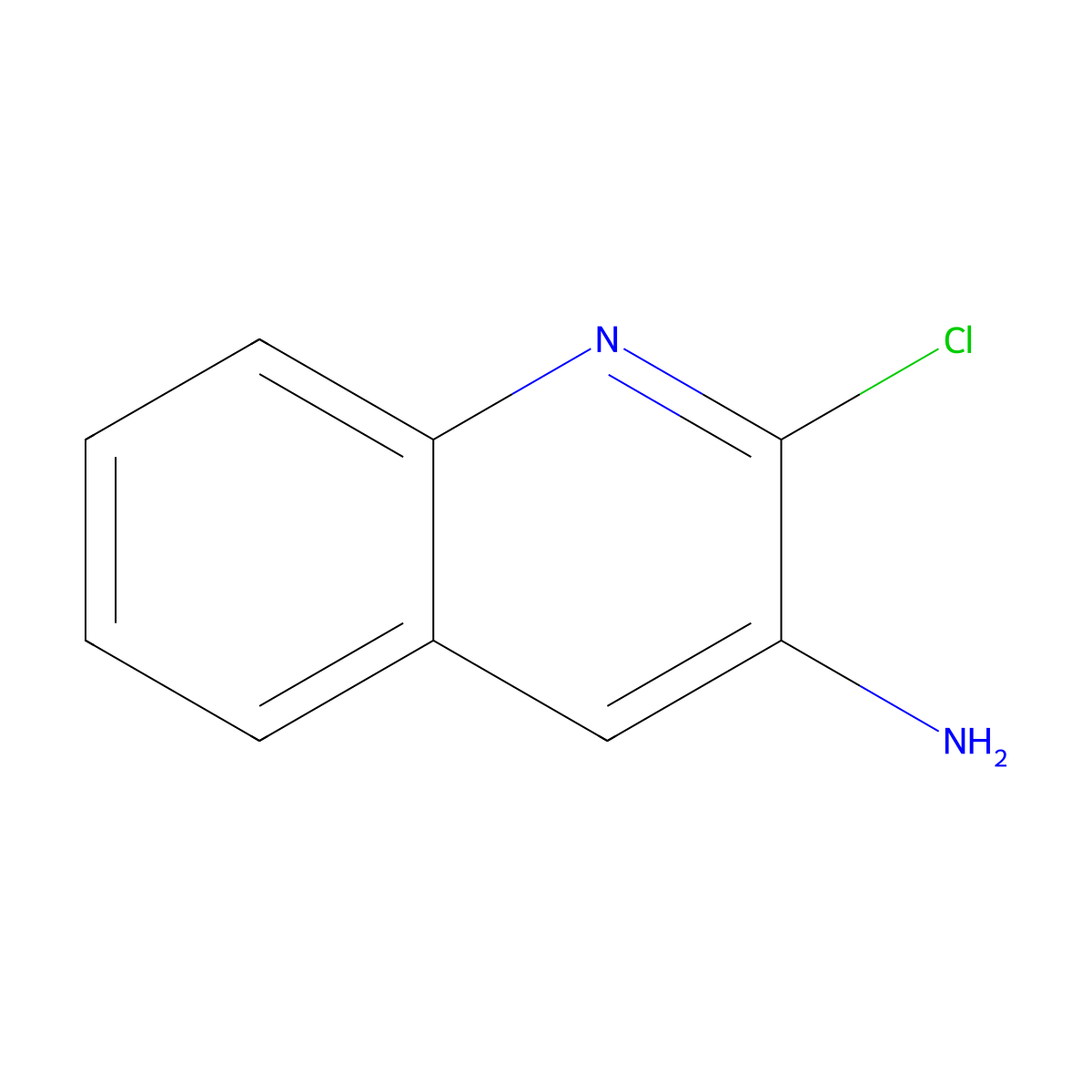 2-Chloroquinolin-3-amine molecular structure, CAS 116632-54-3