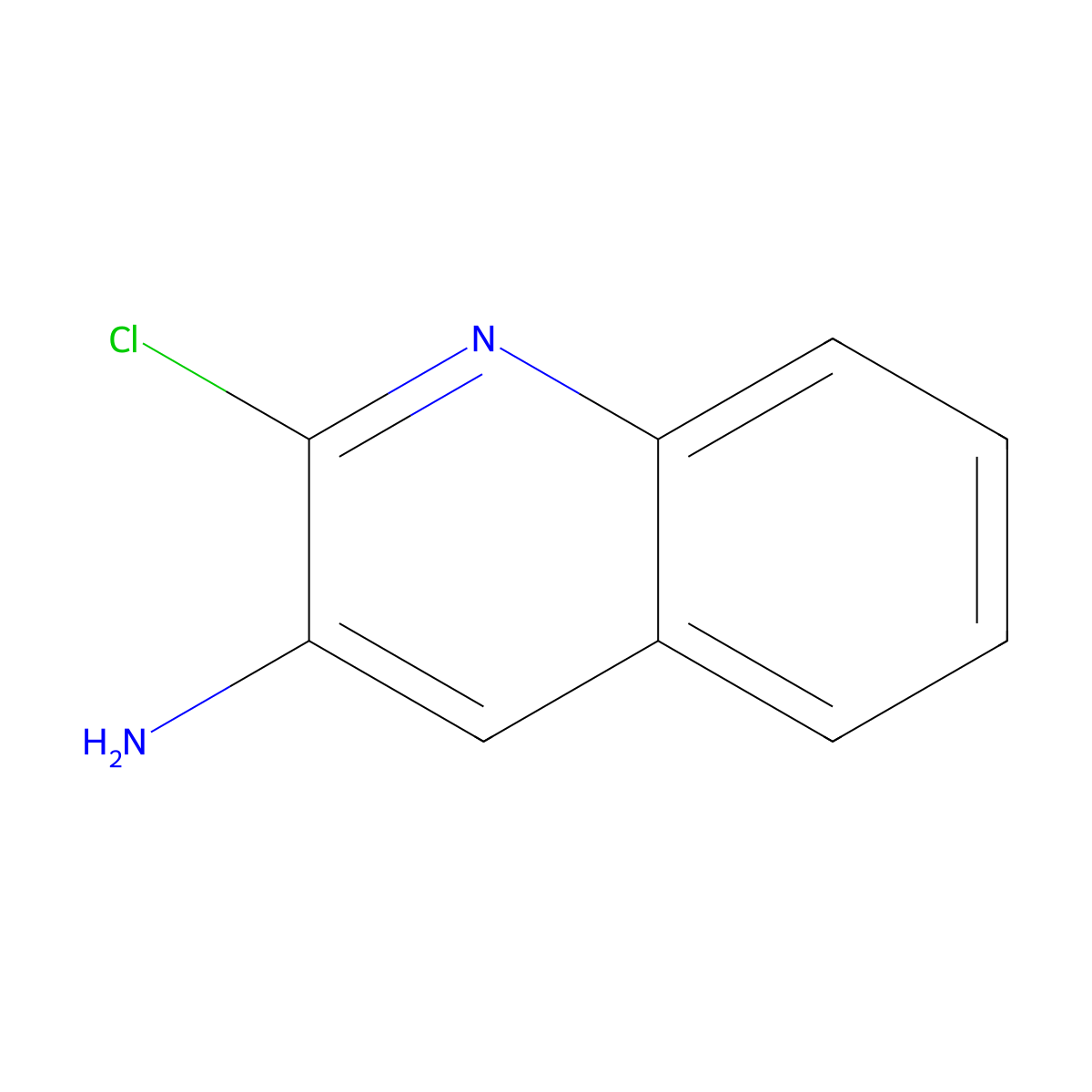 2-Chloroquinolin-3-amine molecular structure, CAS 116632-54-3