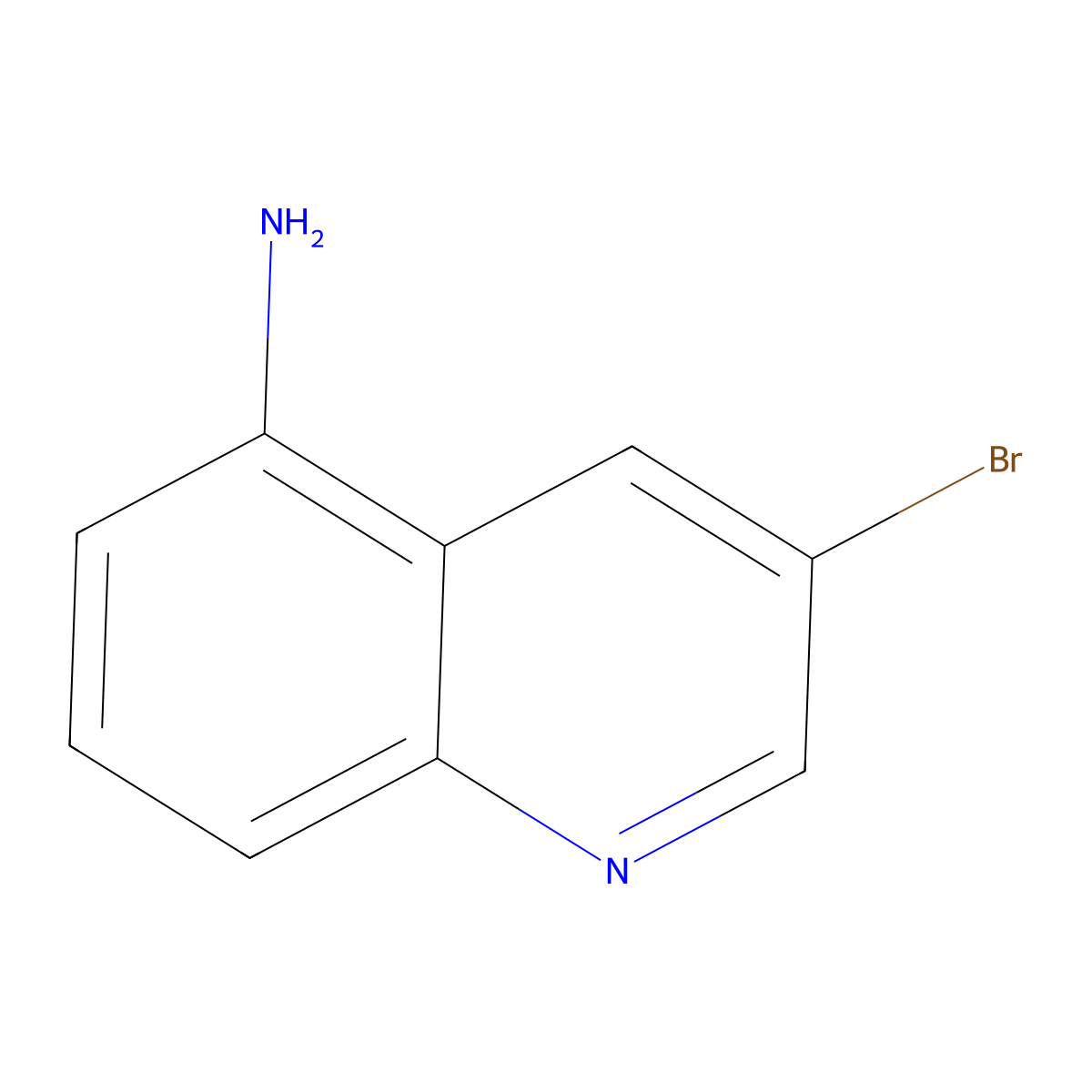 3-Bromoquinolin-5-amine molecular structure, CAS 116632-57-6