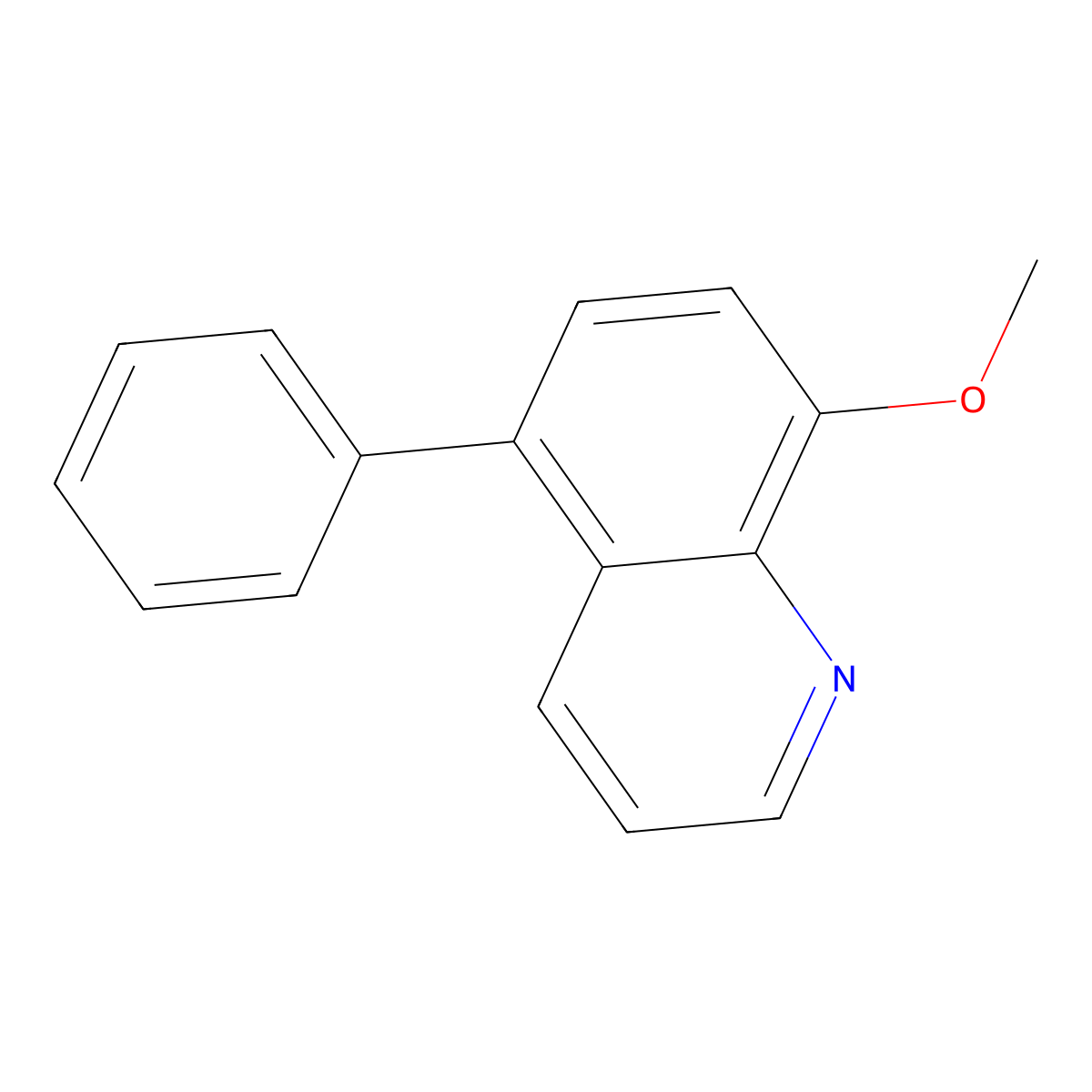 5-Phenyl-8-methoxy-quinoline molecular structure, CAS 116633-03-5