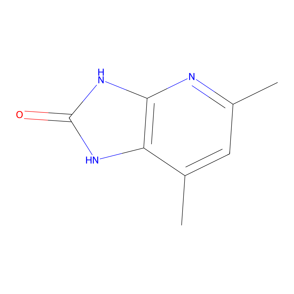 5,7-dimethyl-1H-imidazo[4,5-b]pyridin-2(3H)-one molecular structure, CAS 116636-30-7
