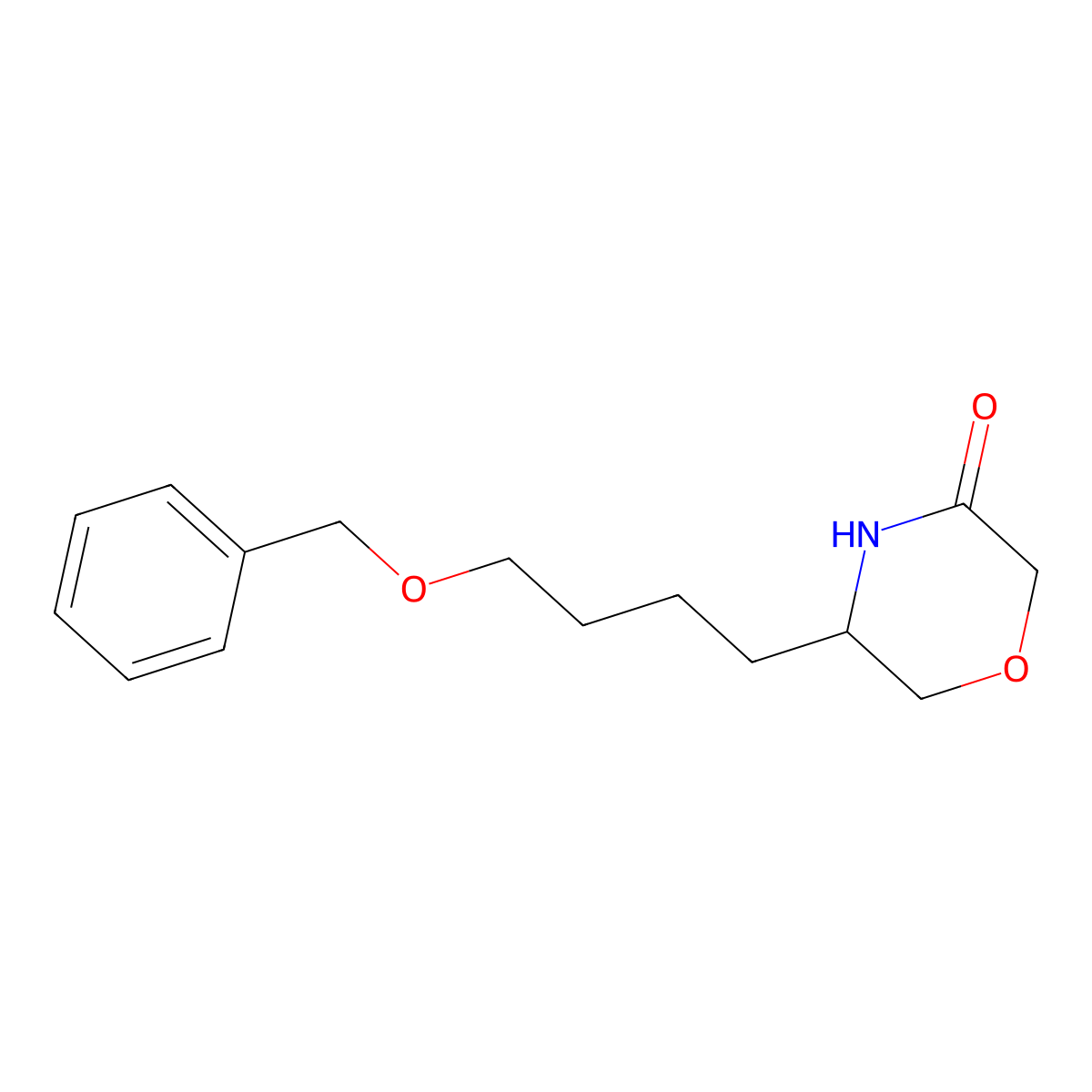 (S)-5-(4-(Benzyloxy)butyl)morpholin-3-one molecular structure, CAS 1166394-97-3