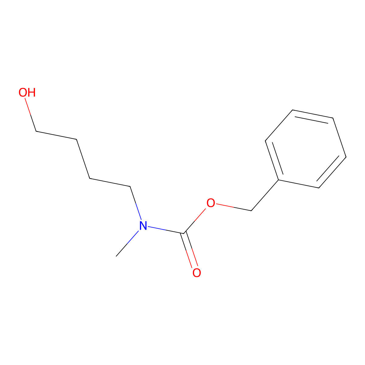 (4-Hydroxybutyl)-methylcarbamic acid benzyl ester molecular structure, CAS 116644-44-1