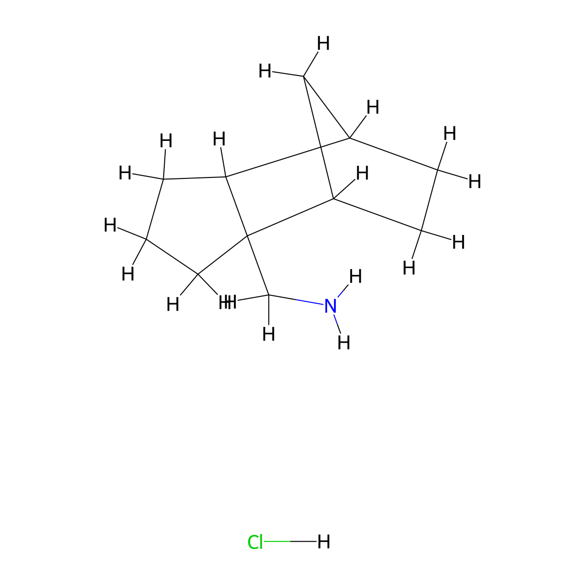1-{Tricyclo[5.2.1.0,2,6]decan-2-yl}methanamine hydrochloride molecular structure, CAS 1166453-57-1