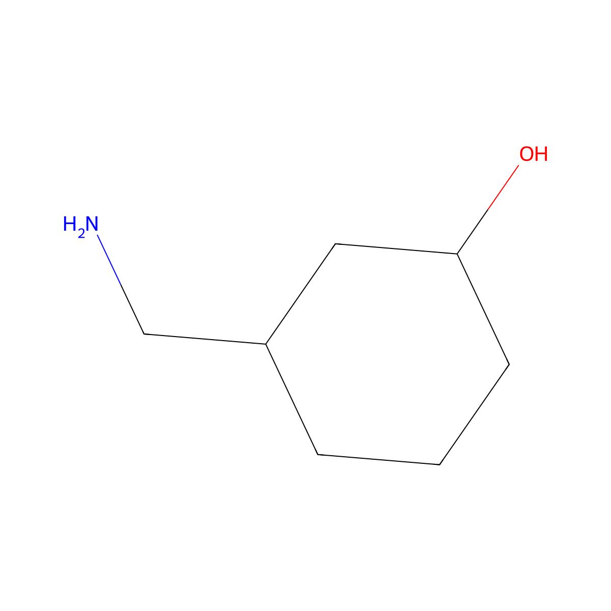 3-(Aminomethyl)cyclohexan-1-ol molecular structure, CAS 116650-26-1