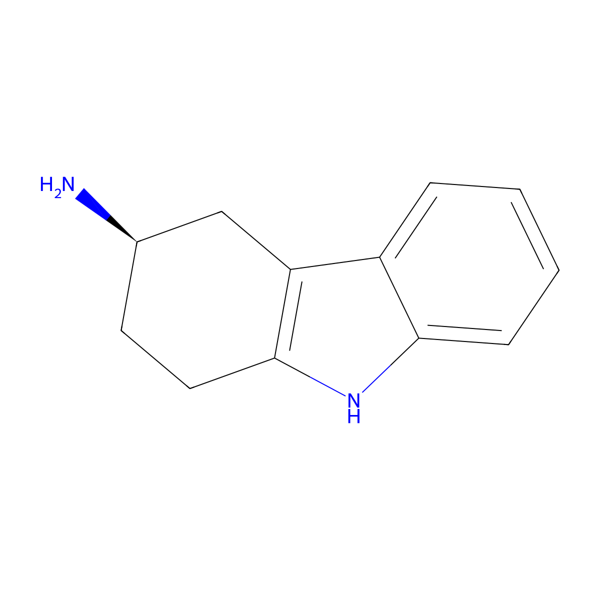 (R)-2,3,4,9-Tetrahydro-1H-carbazol-3-amine molecular structure, CAS 116650-33-0