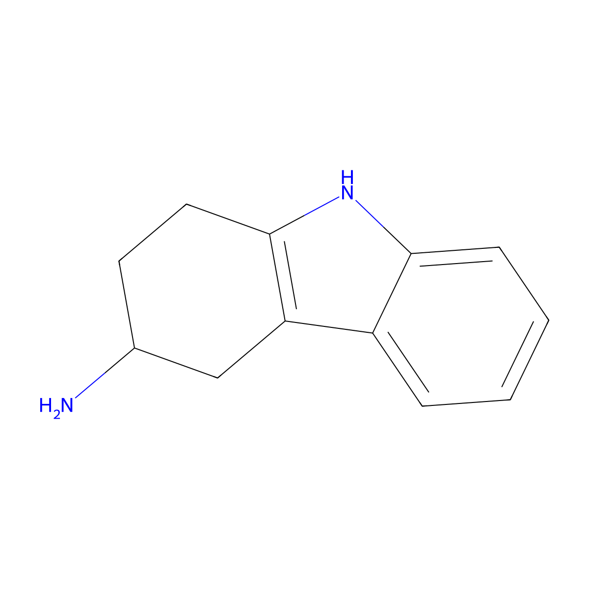 (3S)-2,3,4,9-Tetrahydro-1H-carbazol-3-amine molecular structure, CAS 116650-34-1