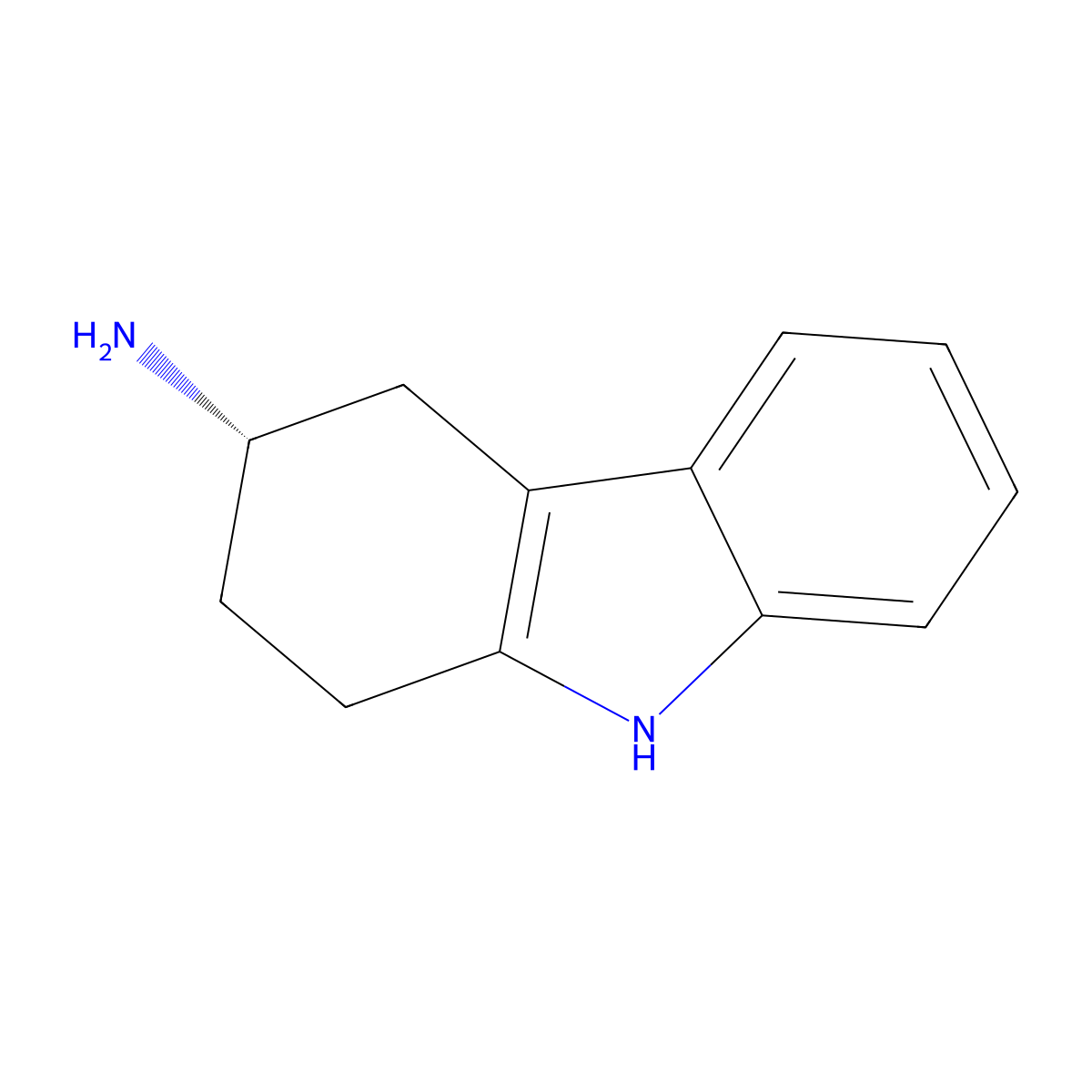(3S)-2,3,4,9-Tetrahydro-1H-carbazol-3-amine molecular structure, CAS 116650-34-1